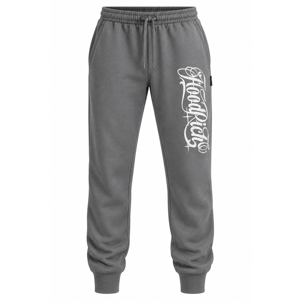Hoodrich Legacy Jogger Sweatpants Grey White Men's XL NWT